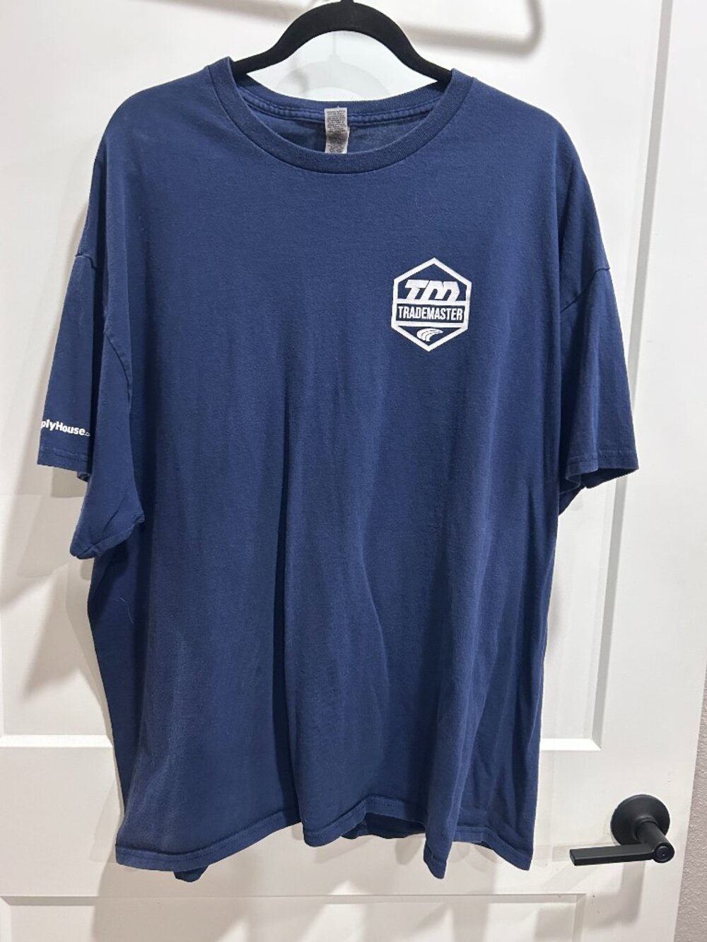 Trademaster SupplyHouse.com T Shirt Mens 2XL Navy Blue Gildan Heavy Cotton Work